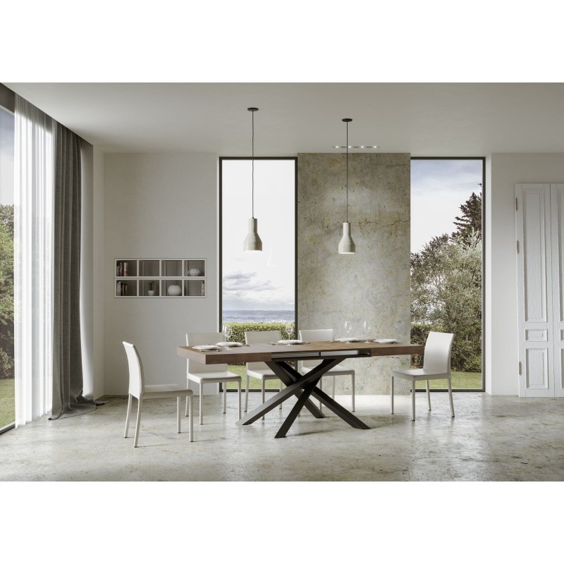 Volantis Wood tavolo allungabile da pranzo 90x130-234cm moderno legno