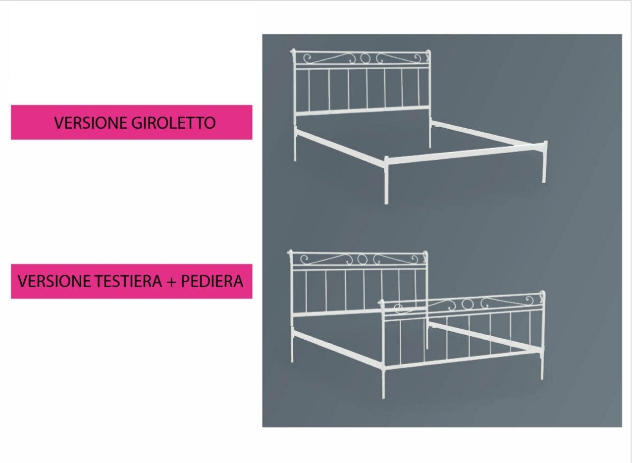 Letto ferro battuto TULIPANO matrimoniale